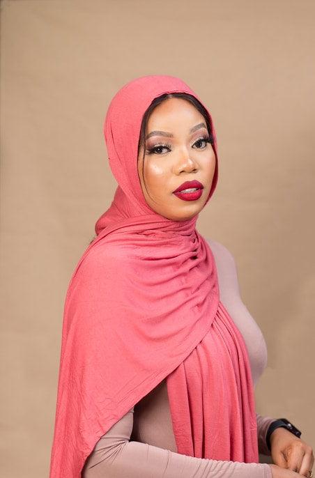 Plain Jersey Hijab - Watermelon