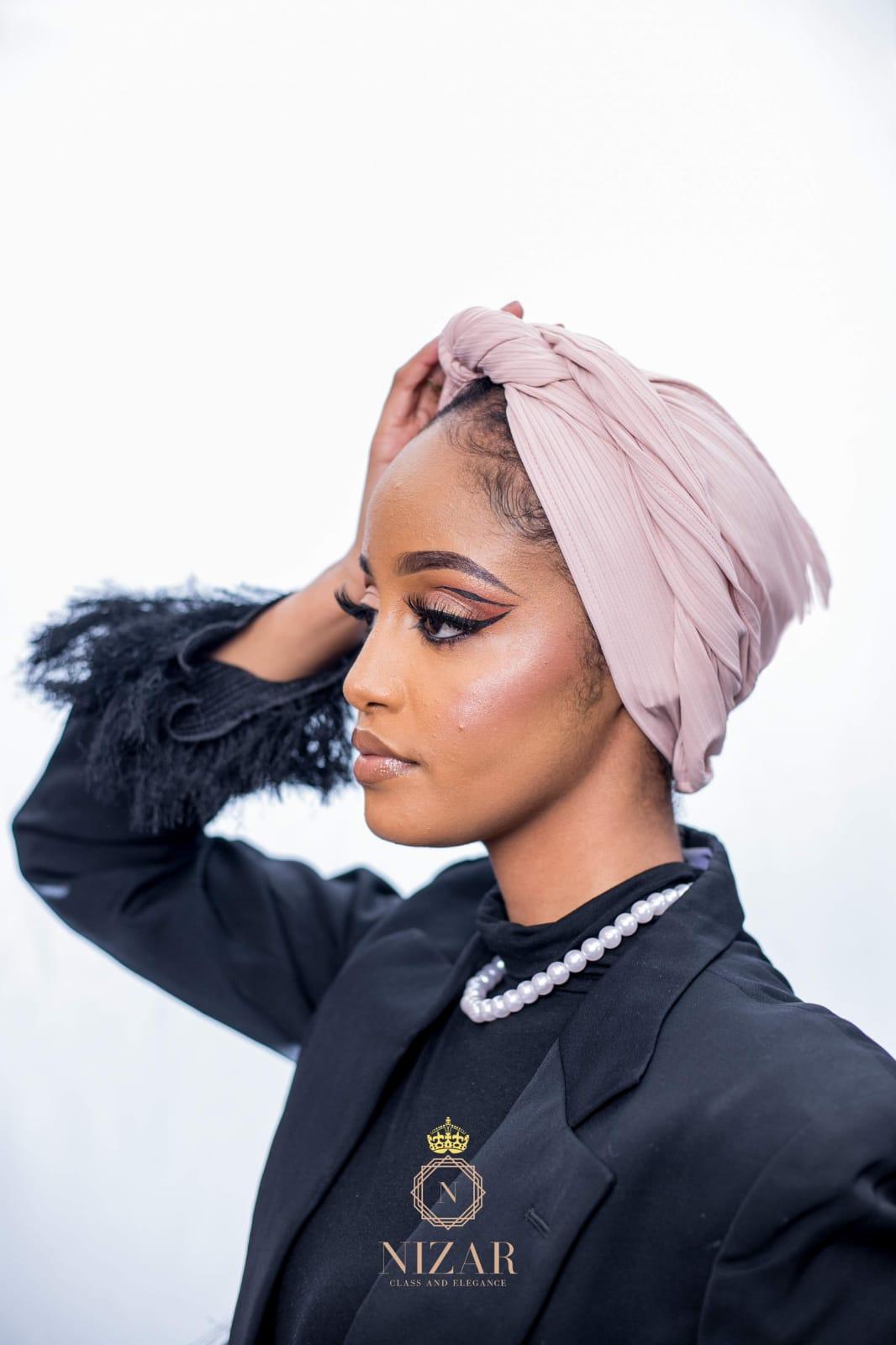 Ribbed Turban-Pink