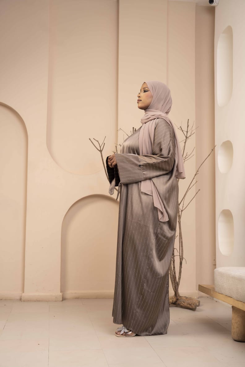 Asmi abaya -Brown
