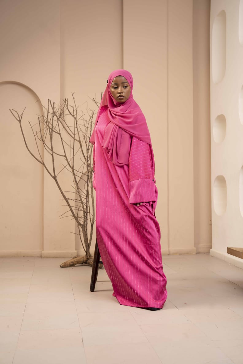 Asmi Abaya-Pink