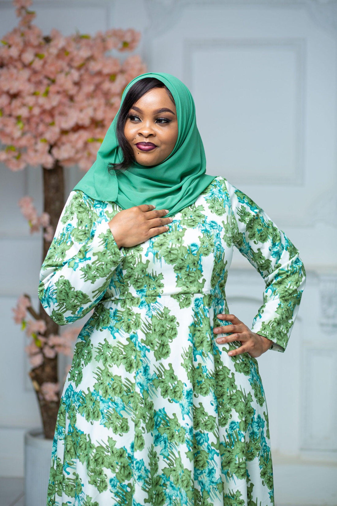 Zuri Green Maxi Dress