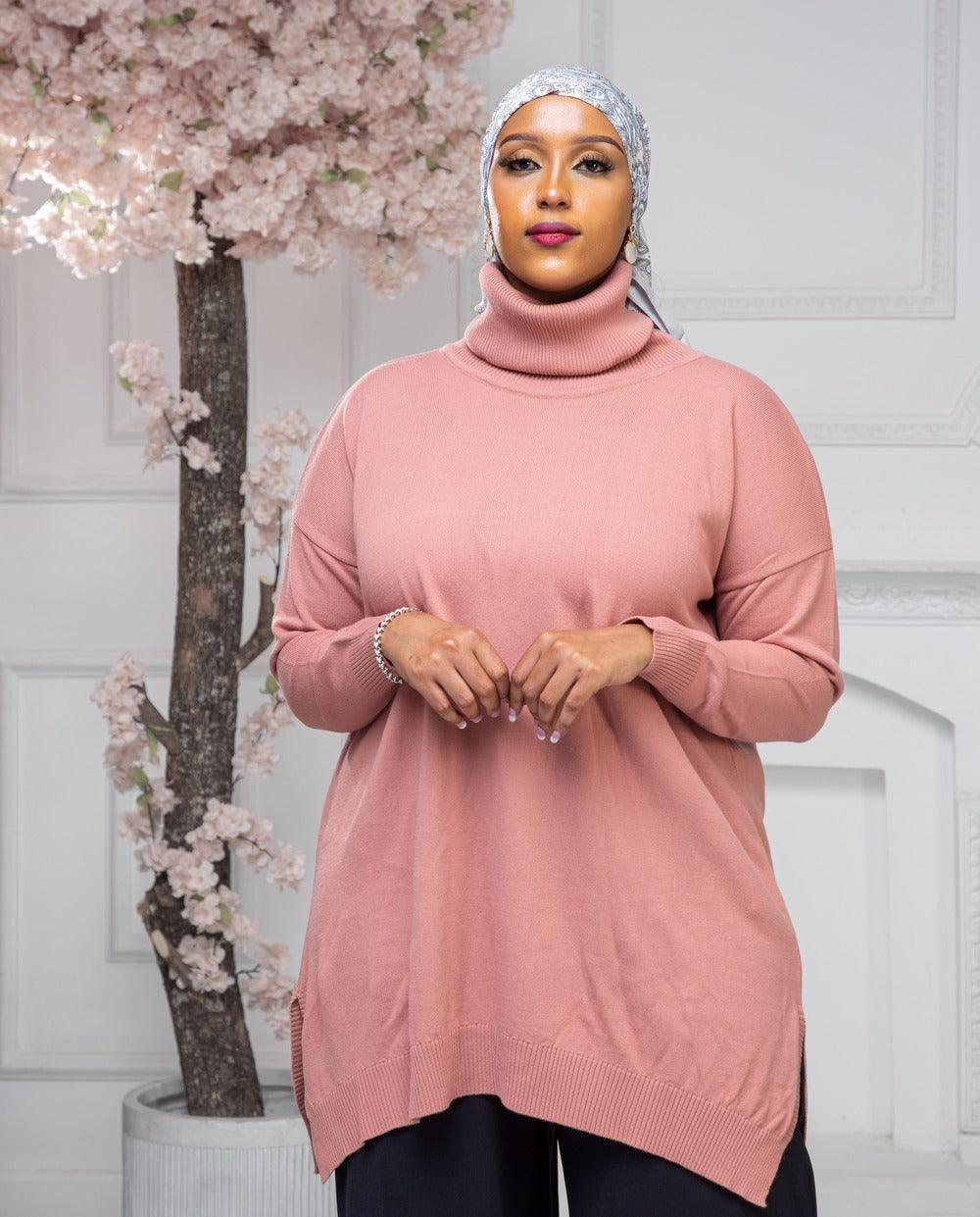 Cosy Pink Pull-neck