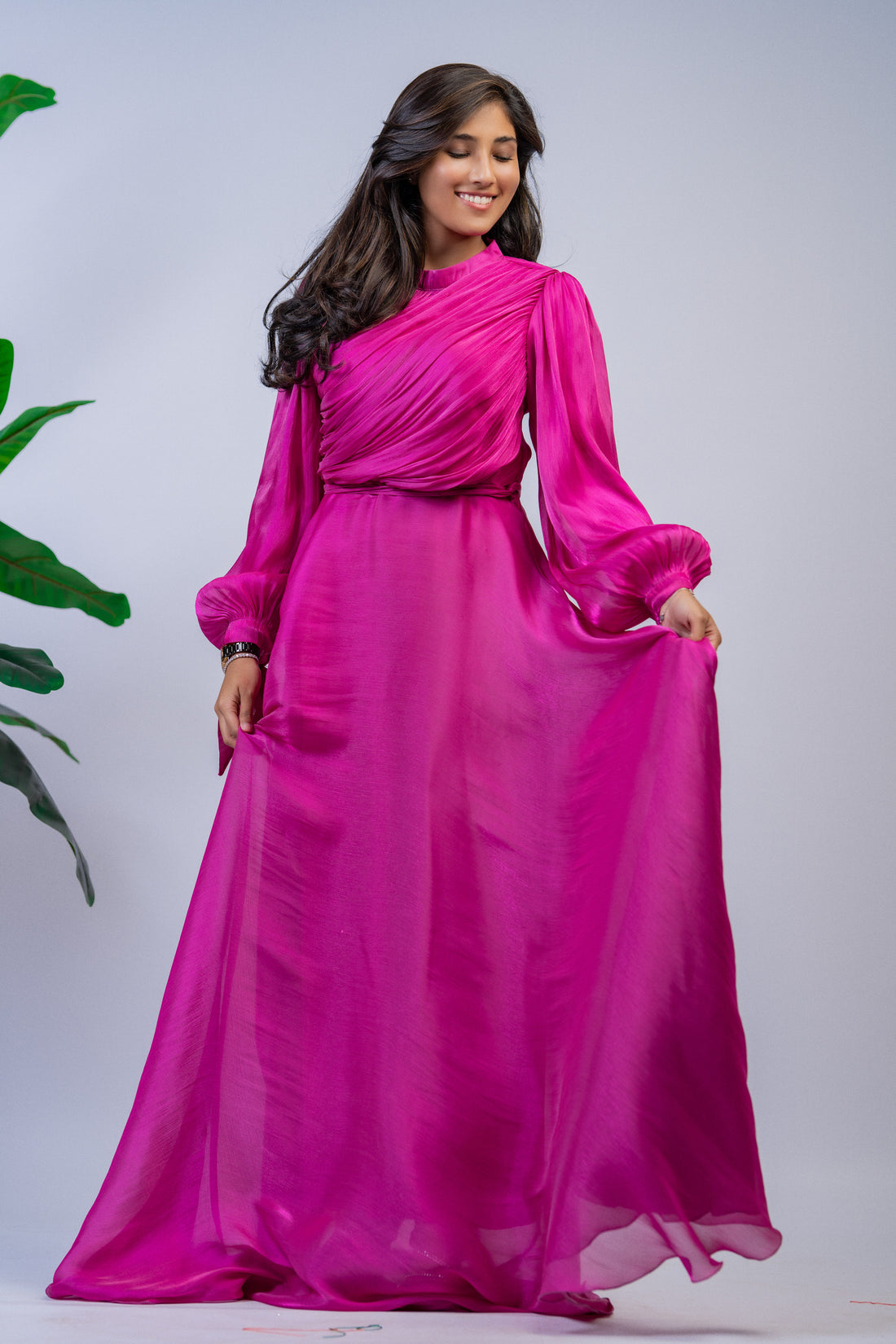 Aliya Dress -pink - Nizar's Line
