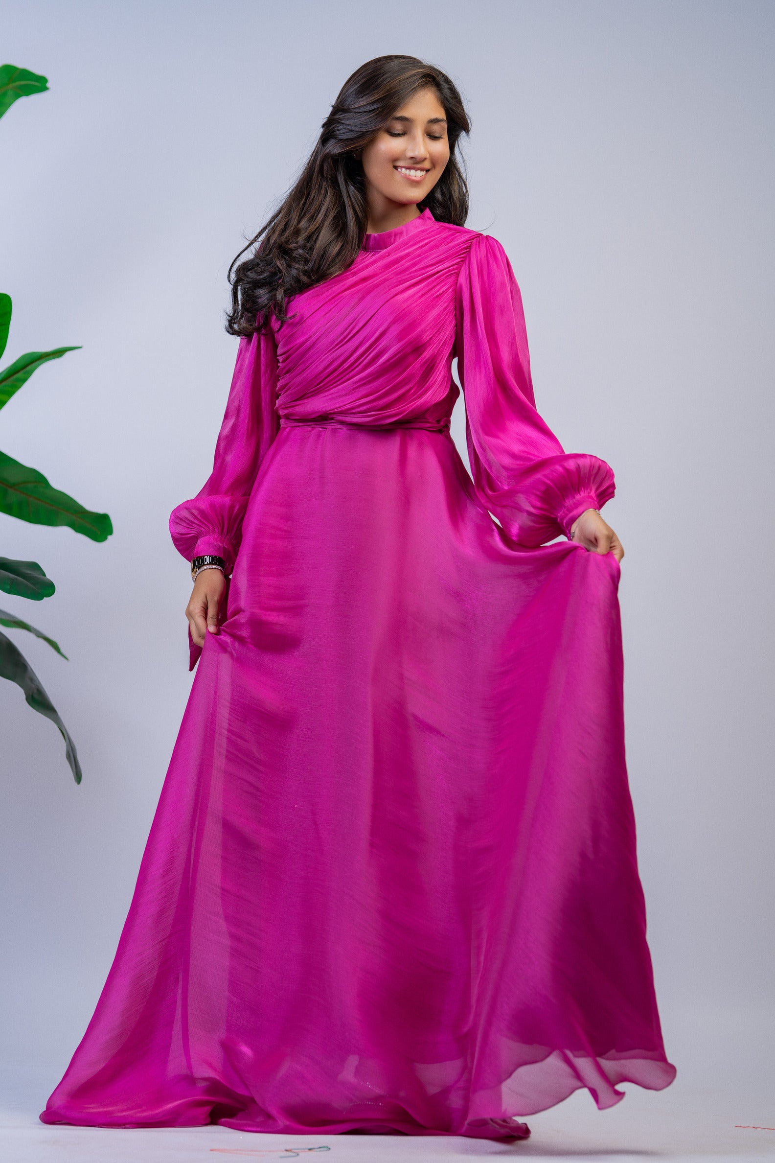 Aliya Dress -pink - Nizar's Line