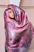 Rose Purple Printed Hijab | Nizarline - Nizar's Line