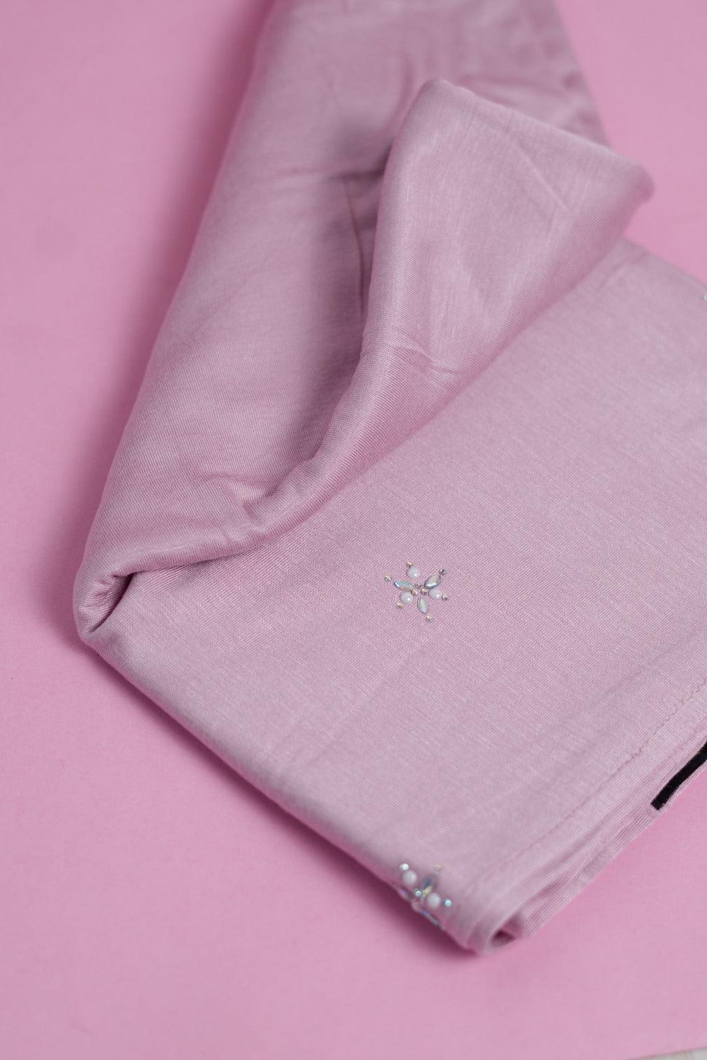 Blush Pink Star Stone Jersey Hijab