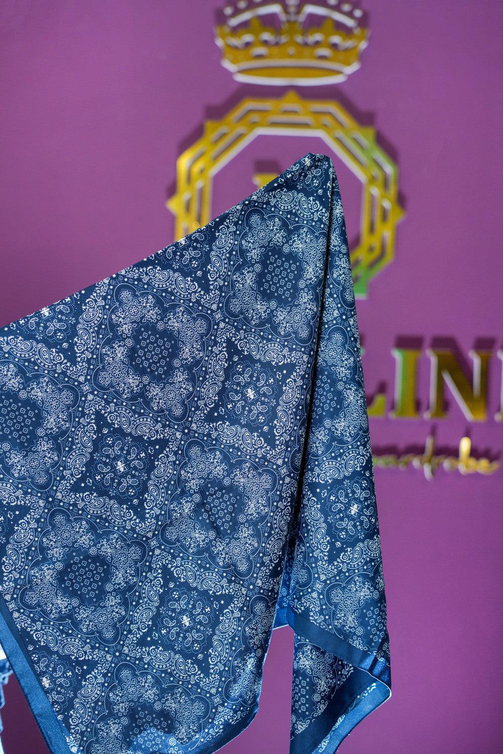 Blue Bandana Square Hijab