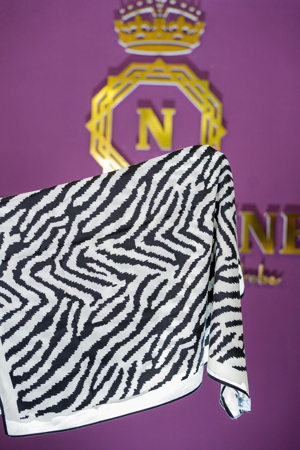 Zebra Print Square Hijab