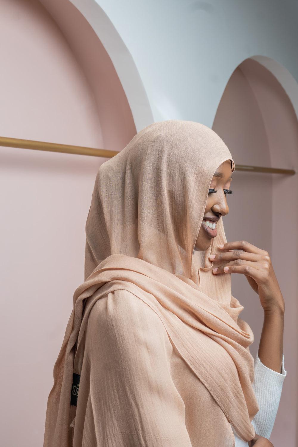 Modal scarf light brown