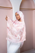 Modal Scarf Floral Pink | Nizarline - Nizar's Line
