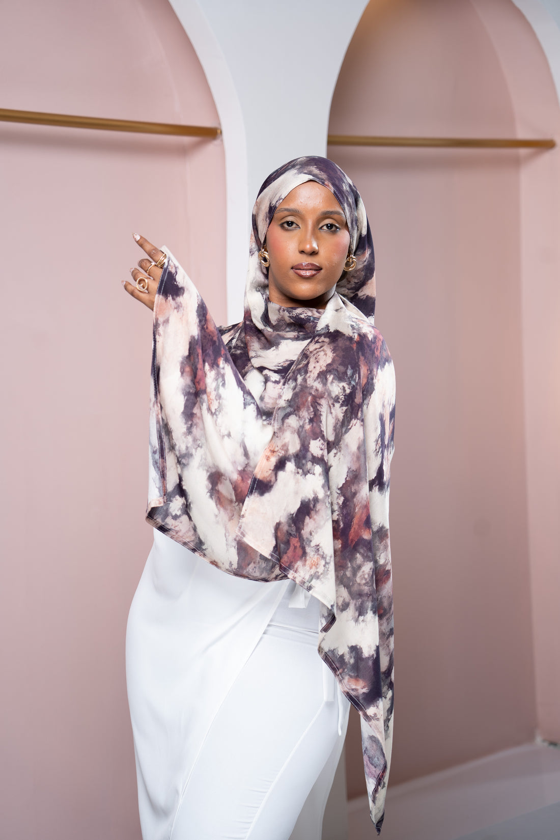 Modal Scarf Color Splash | Nizarline - Nizar's Line