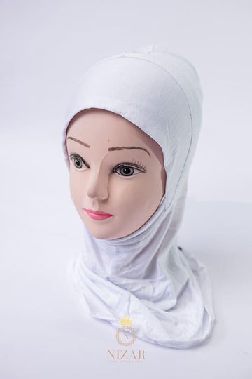 Fullneck Hijab Innercap-White - Nizar's Line