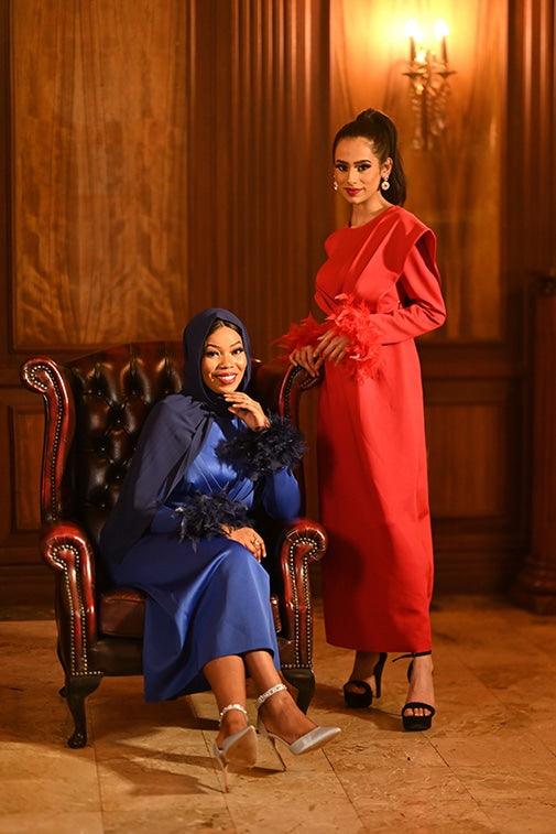 Modest Boss-Up Dress-Red