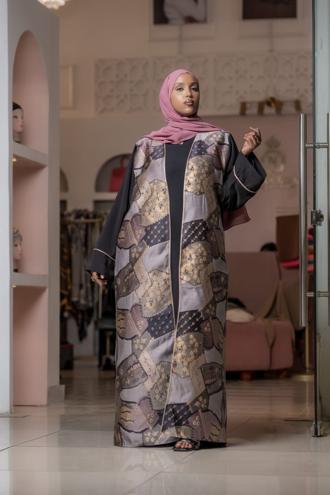 Royal Abaya -Purple