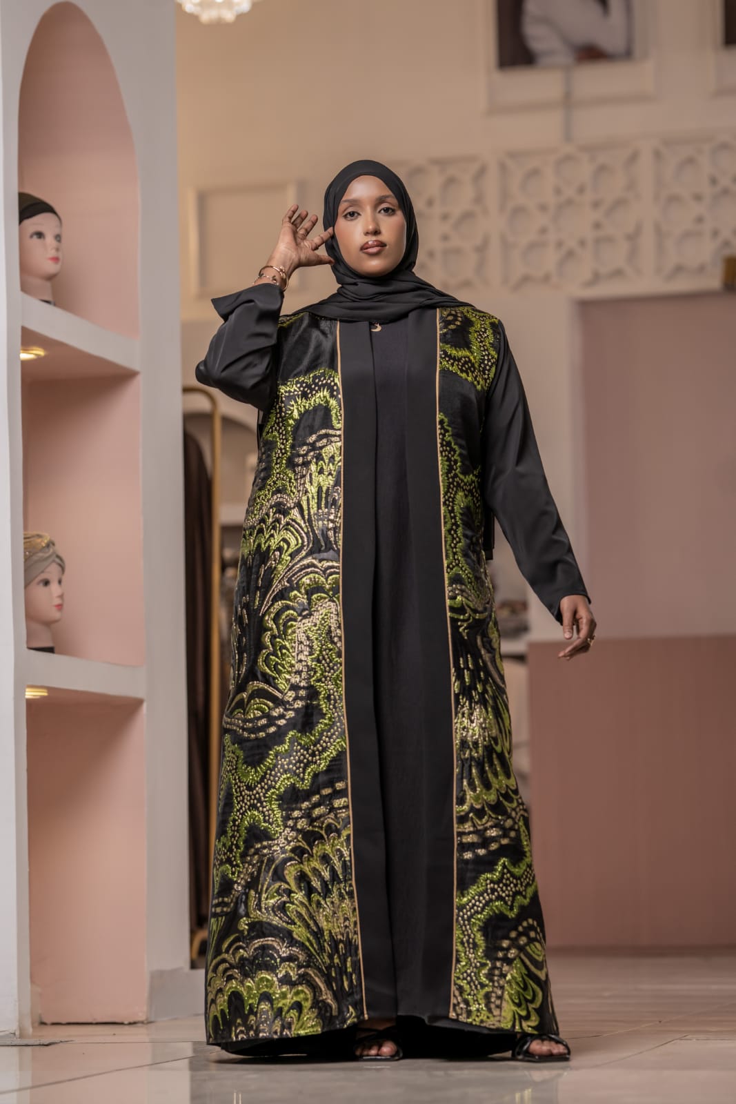 royal abaya Green