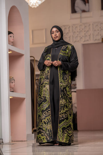 royal abaya Green - Nizar's Line