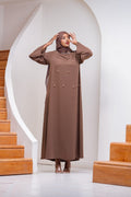 Bloom Dress Brown | Nizarline - Nizar's Line