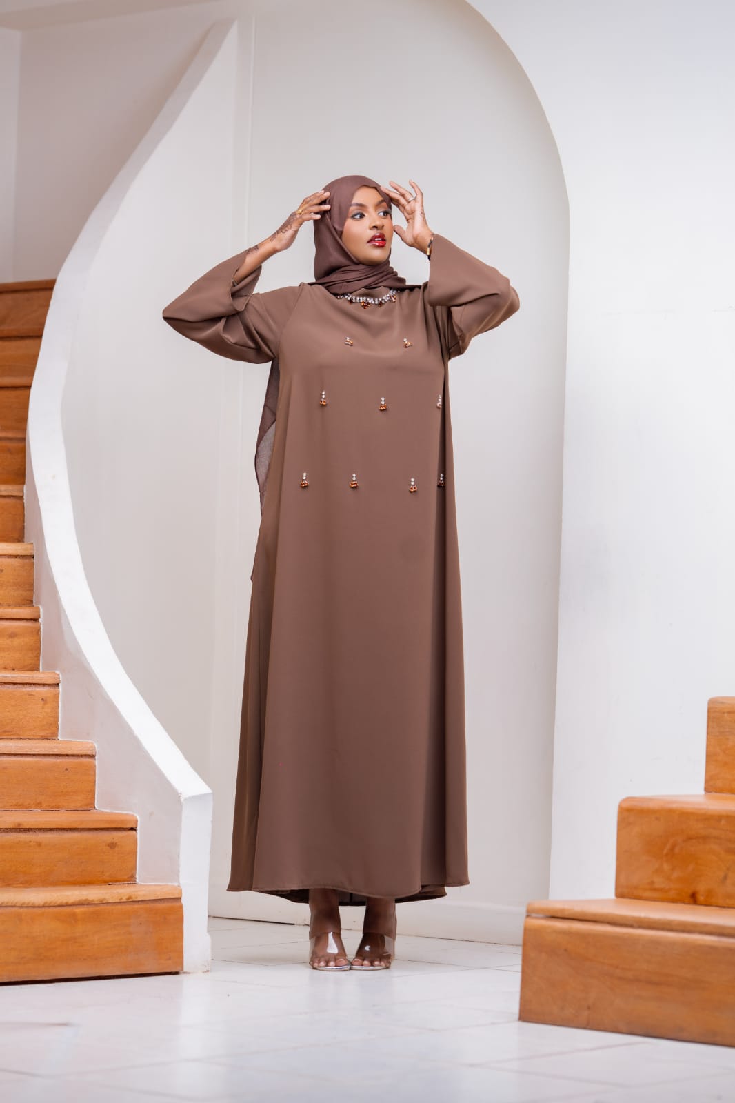 Bloom Dress Brown | Nizarline - Nizar's Line