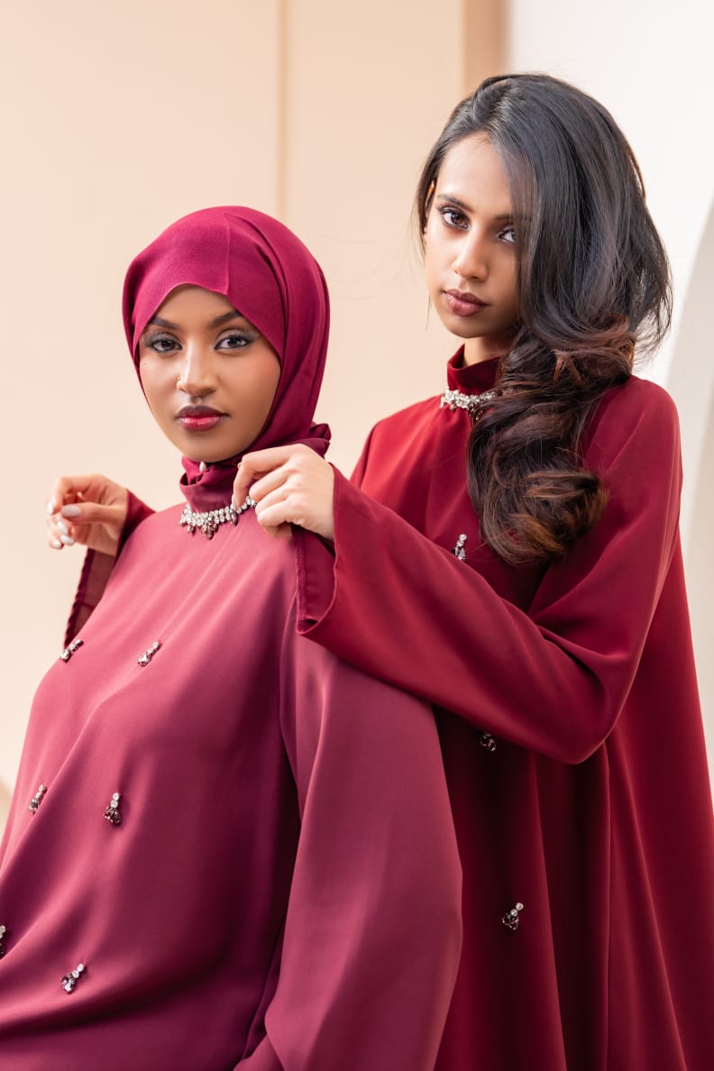Bloom Dress Maroon | Nizarline - Nizar's Line